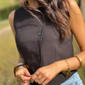 Gilet de tailleur noir : Leonie