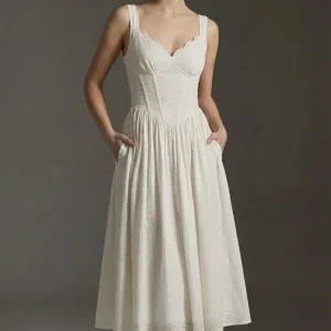 Althea Robe Mi-Longue - Ivoire