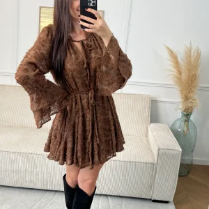 Robe courte marron : Charlie