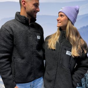 Manteau/Veste Sherpa doublée “Grey”