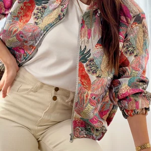Veste colorée à motifs : Camilia