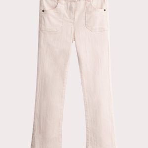 Jean en denim rose coupe flare pour fille