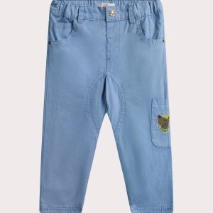 Pantalon bleu à animation chien pour bébé garçon