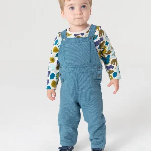 Salopette longue à rayures pour bébé garçon