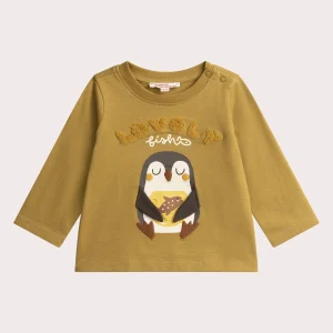 T-shirt manches longues à animation pingouin pour bébé garçon