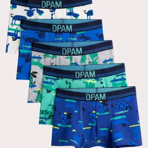 Lot de 5 caleçons à imprimé chien pour garçon