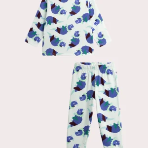 Pyjama imprimé en molleton fourré pour garçon