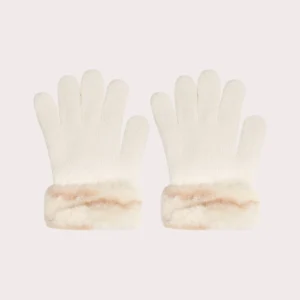 Gants beige pour fille