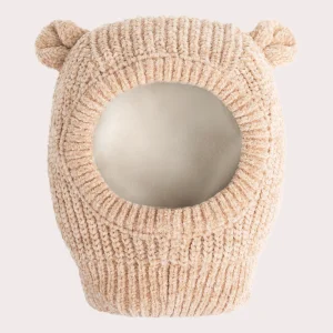 Cagoule couleur noisette pour bébé fille