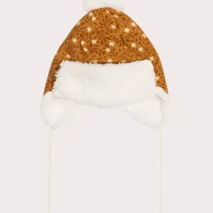 Chapka à motif fleuris pour bébé fille