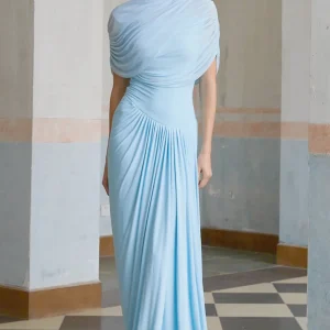 Inaya Robe Longue - Bleu ciel