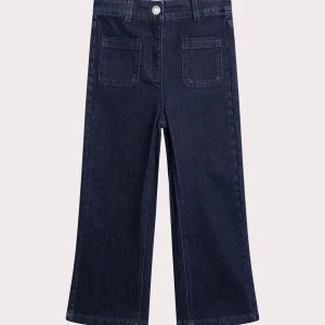 Jean foncé à petite poche fille