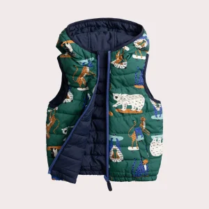 Blouson réversible sans manches