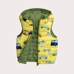 Blouson jaune réversible sans manches