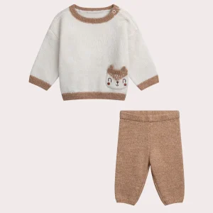 Ensemble naissance pull et legging en tricot