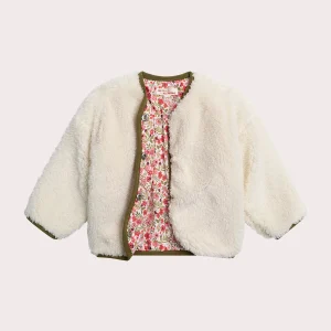 Cardigan réversible à fleurs pour bébé fille