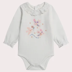 Body écru pour bébé fille