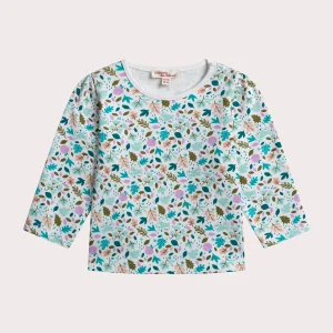 Tee-shirt feuille pour bébé fille
