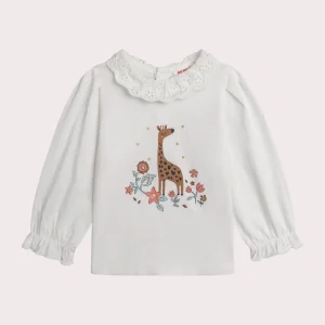 Brassière girafe pour bébé fille