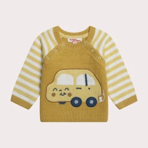 Pull voiture pour bébé garçon