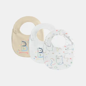 Lot de 3 bavoirs imprimé fantaisie