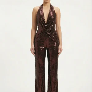 Alix Combinaison Sequin - Brun foncé