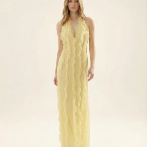 Solène Robe Longue - Citron