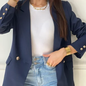 Blazer bleu : Aines