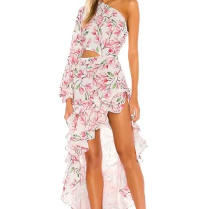 Fioretta Robe Longue - Rose Floral