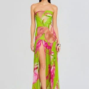 Riviera Robe Longue - Vert Limonata