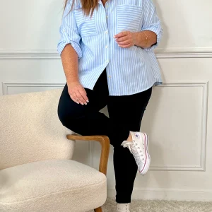 Chemise longue rayée : Nelyo