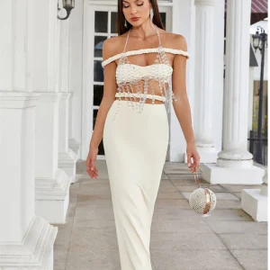 Bianca Robe Longue - Ivoire