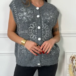 Gilet sans manches gris : Teza