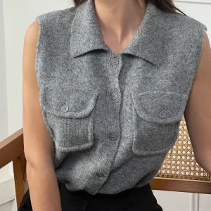 Gilet sans manches gris : Marvy