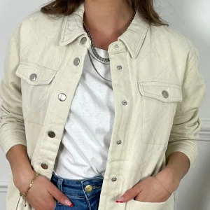 Veste matelassée beige : Zao