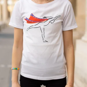 T-shirt Super Woman 100% coton bio – Blanc