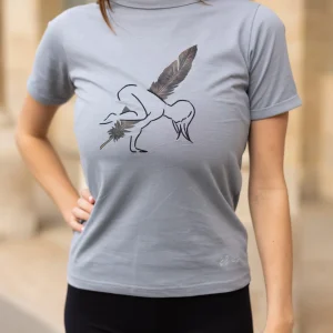 T-shirt Corbeau 100% coton bio – Gris