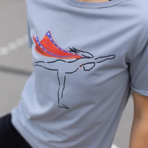 T-shirt Super Woman 100% coton bio – Gris