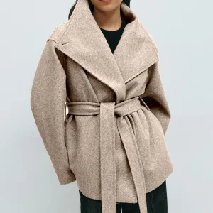 Alma Manteau Mi-Long – Beige