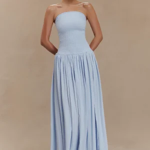Anora Robe Longue - Bleu Céleste