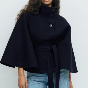 Capella Manteau Cape Court – Bleu Marine