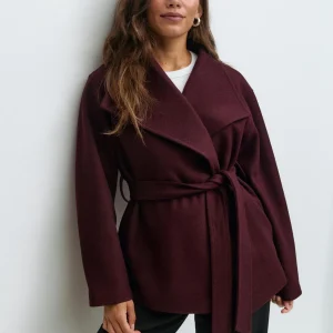 Alma Manteau Mi-Long – Rouge