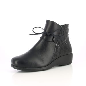 CAEN NOIR : Bottines de ville souples et légères