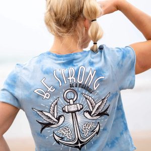 Crop Top Tie & Dye “Coral Bay”