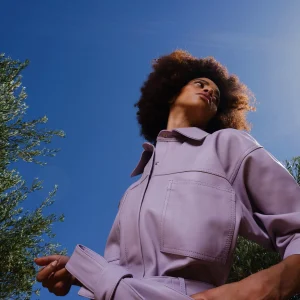 Combishort en cuir Vicky