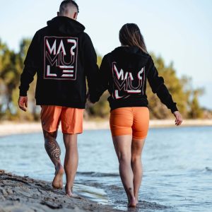 Veste zip “Red Trouble”