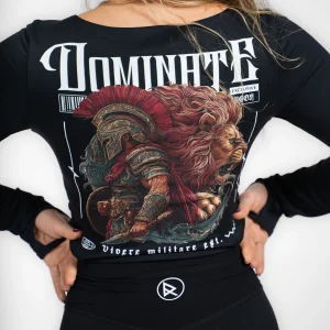 Top Manches longues noir Dominate