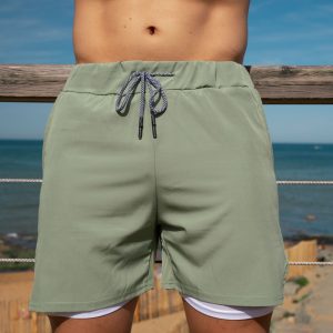 Short Homme Hybrid “Dust Green”