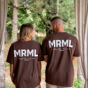 T-shirt/Crop/Tank Oversize “MRML” marron