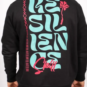 Pull mixte bio black “Glyph”